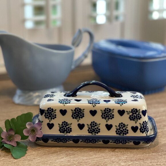 Stunning Handmade Butter Dish Imported from Poland - Picture 3 of 15